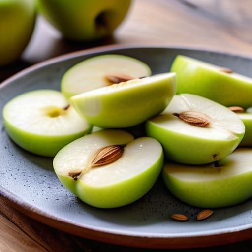 Healthy Apple Slices with Nut Butter snack.