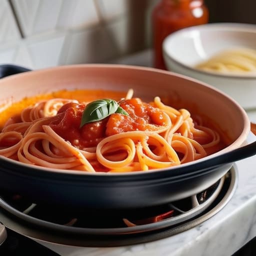 One-Pot Creamy Tomato Pasta in a bowl.