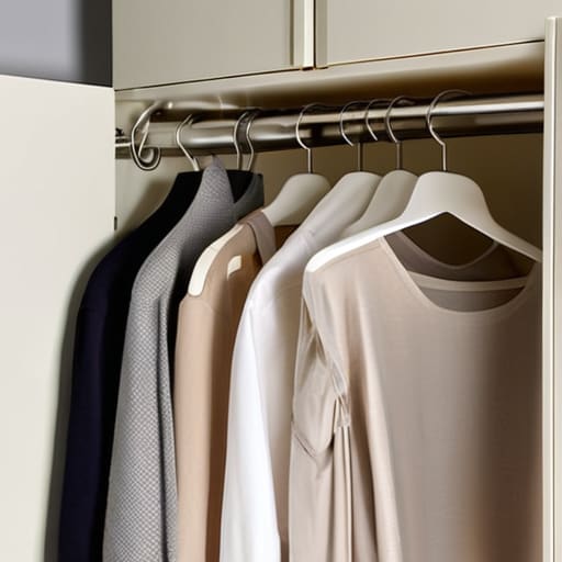 Maximizing closet space without buying expensive gadgets.