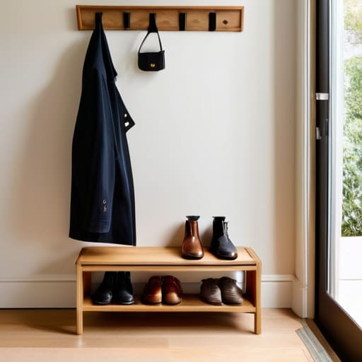 Organizing an entryway, bringing it all together.
