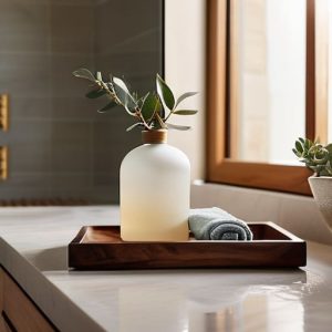 Effective bathroom organization for a calmer morning.