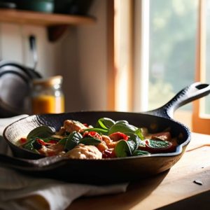 Easy one pot meals for minimal cleanup.
