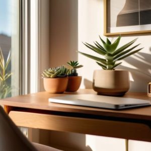 Creative home office setup ideas.