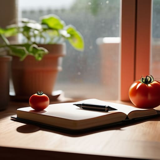 Using the pomodoro technique for productivity.