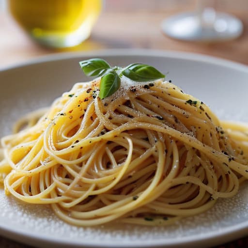 Simple spaghetti using The Pantry Pasta Trick.