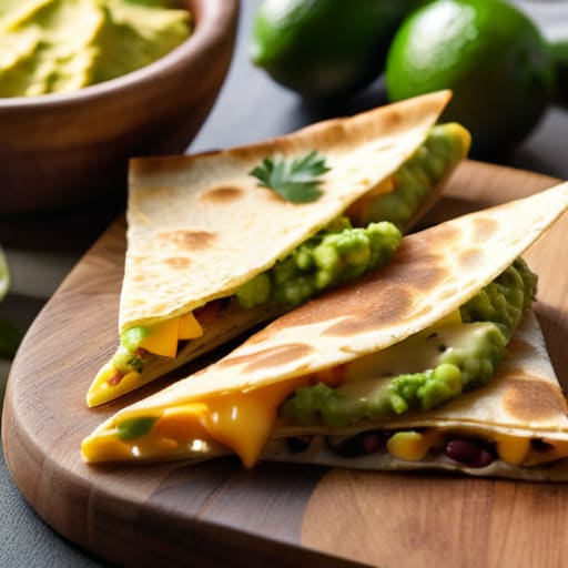 Protein-packed Loaded Black Bean Quesadillas.