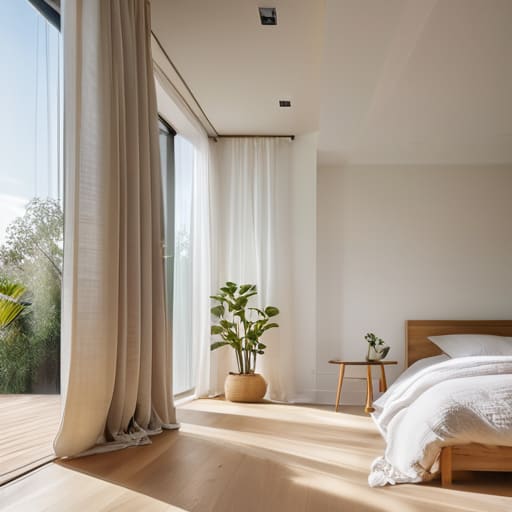 Open curtains to let in the light.
