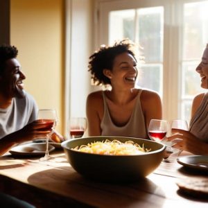 How shared meals build friendships through connection.